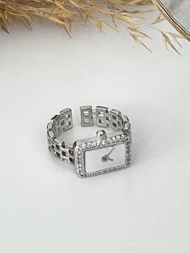 Каблучка "Silver Clock"