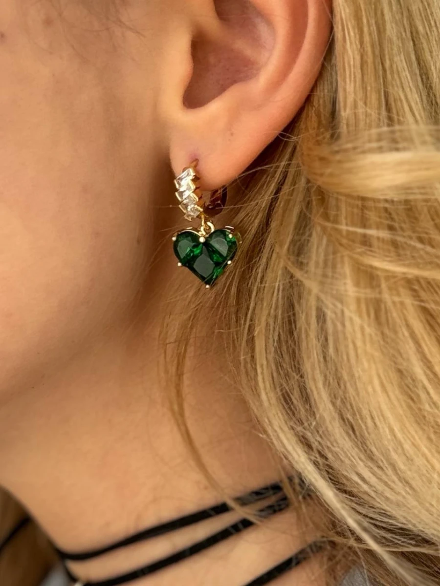 Сережки "Green Heart"