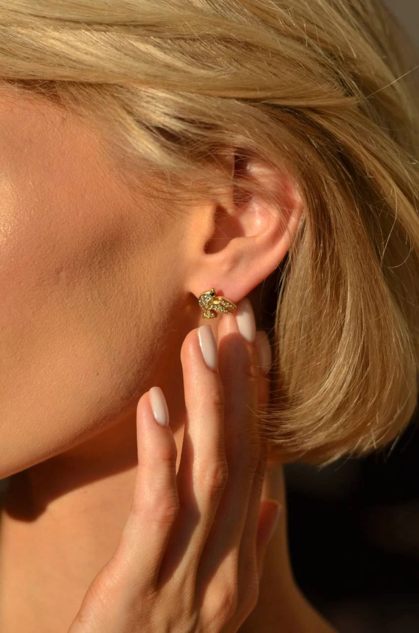 Сережки "Gold Bird"