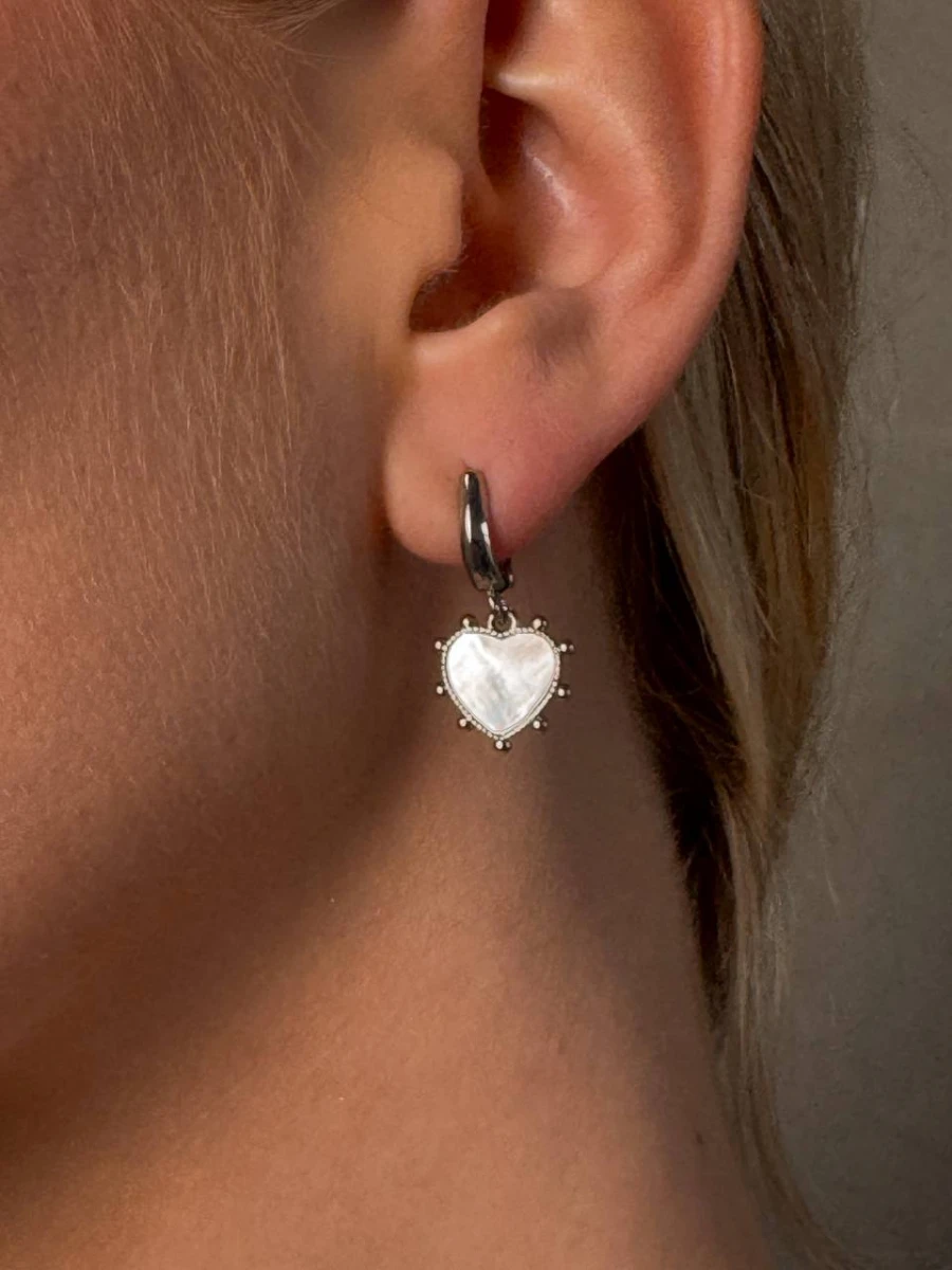 Сережки "Silver Heartbeat"