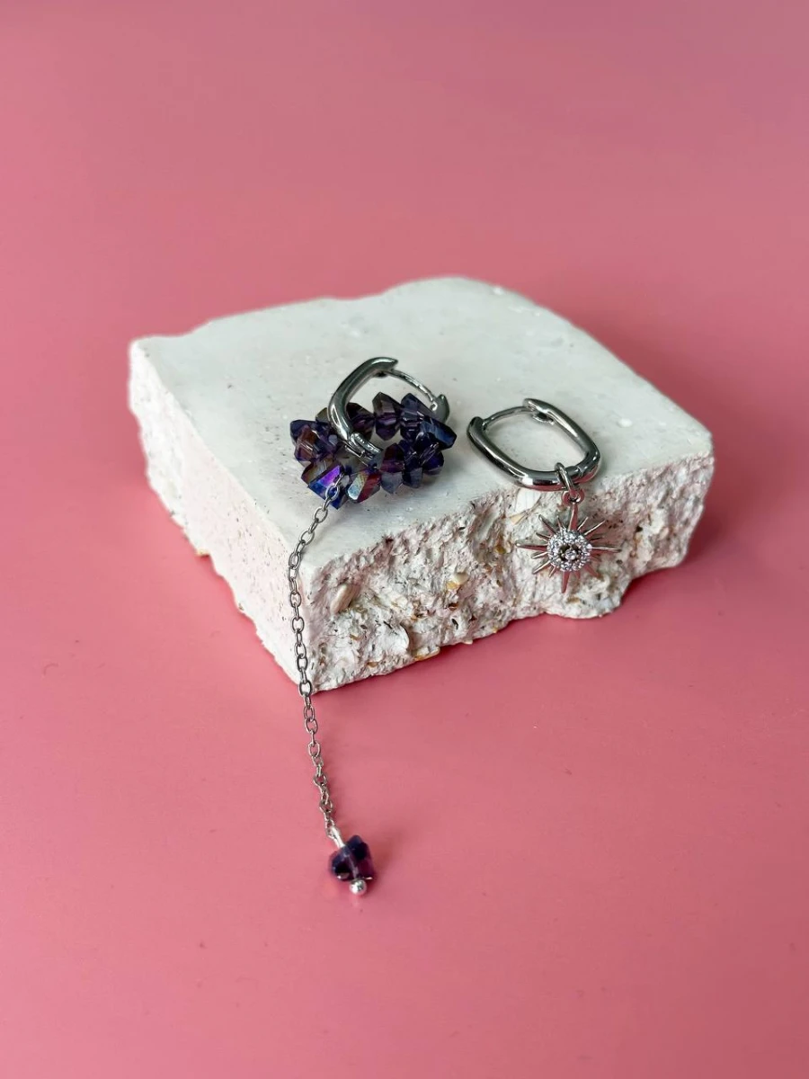Сережки "Dark Purple"